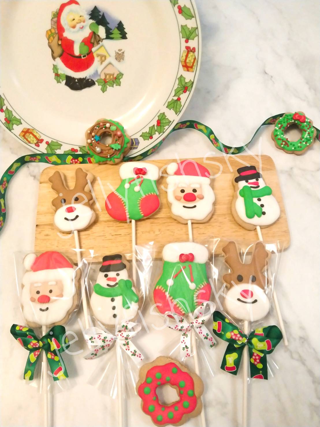 聖誕系列手繪蛋白糖霜餅