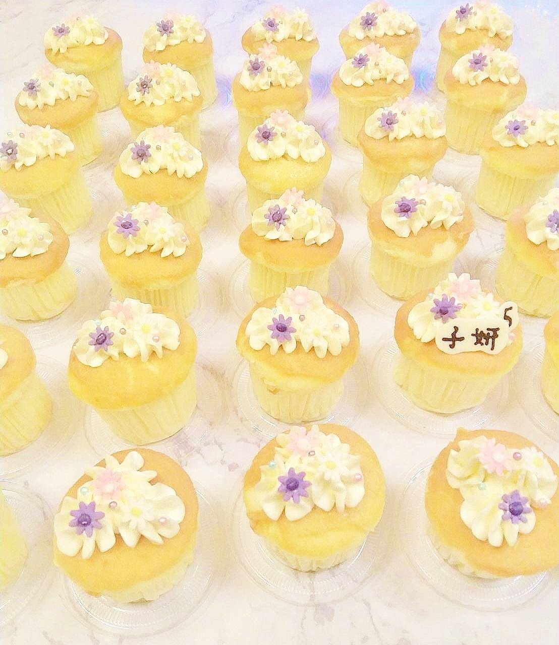 翻糖花-造型杯子蛋糕