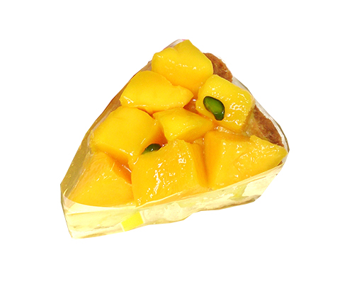 芒果起司塔切片