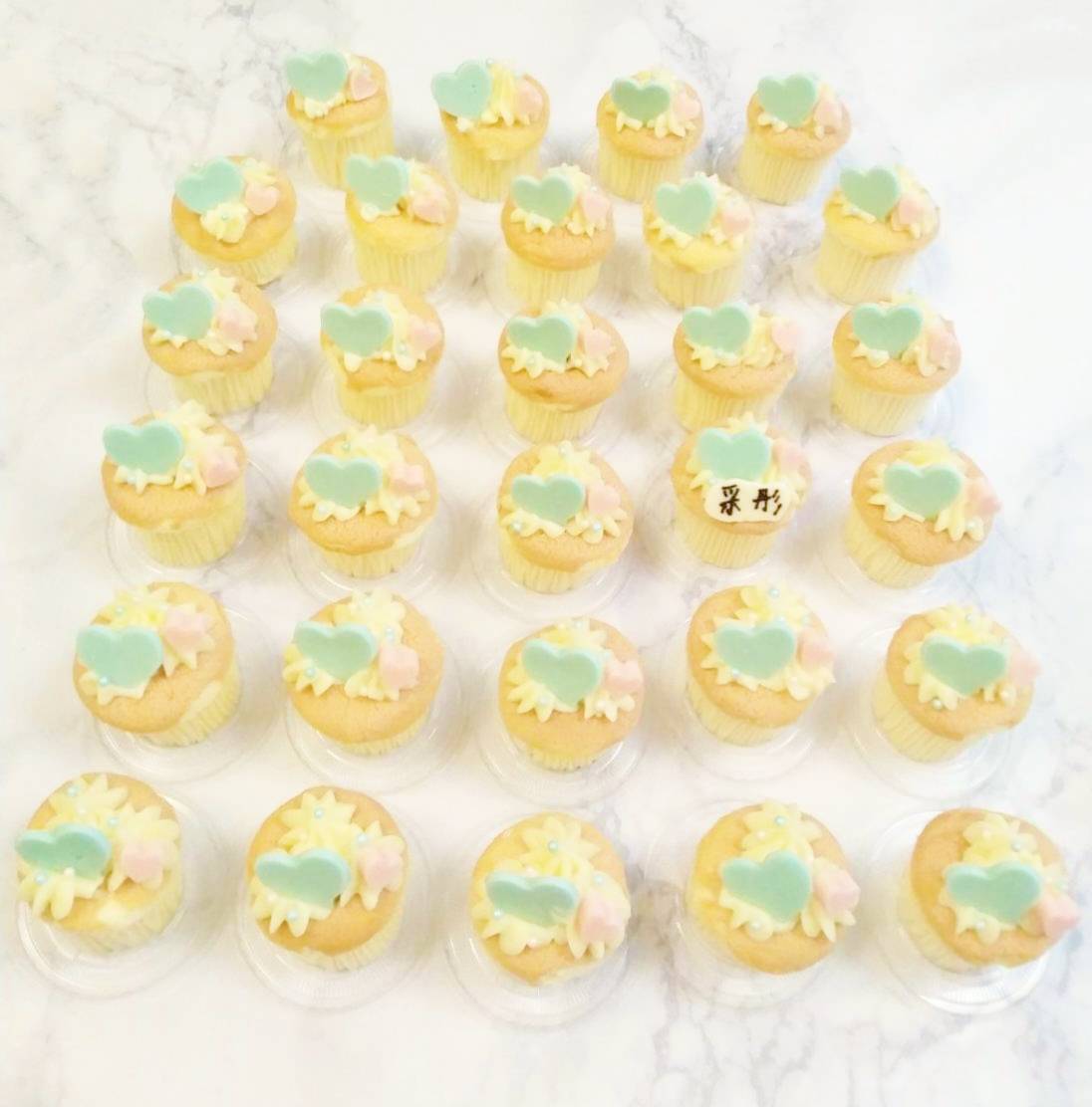 大小雙心杯子蛋糕