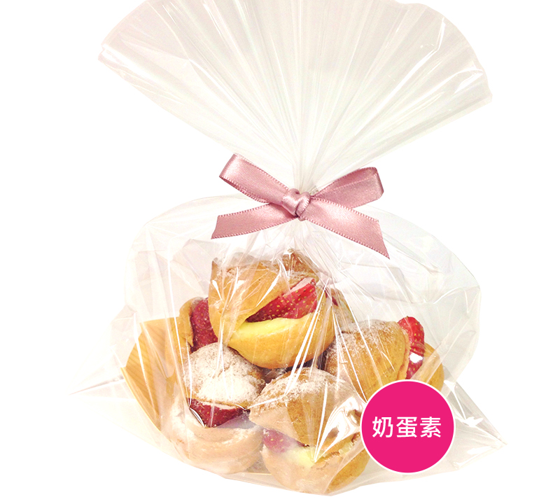 草莓小泡芙【直徑約5公分*6個一袋】