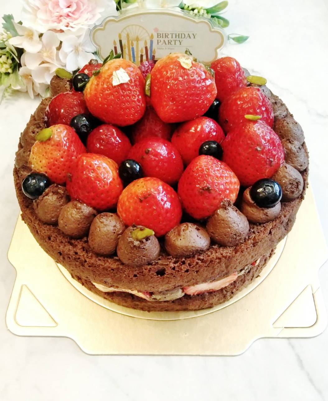 草莓星空-巧克力鮮奶油[此款可作抽錢蛋糕款式]