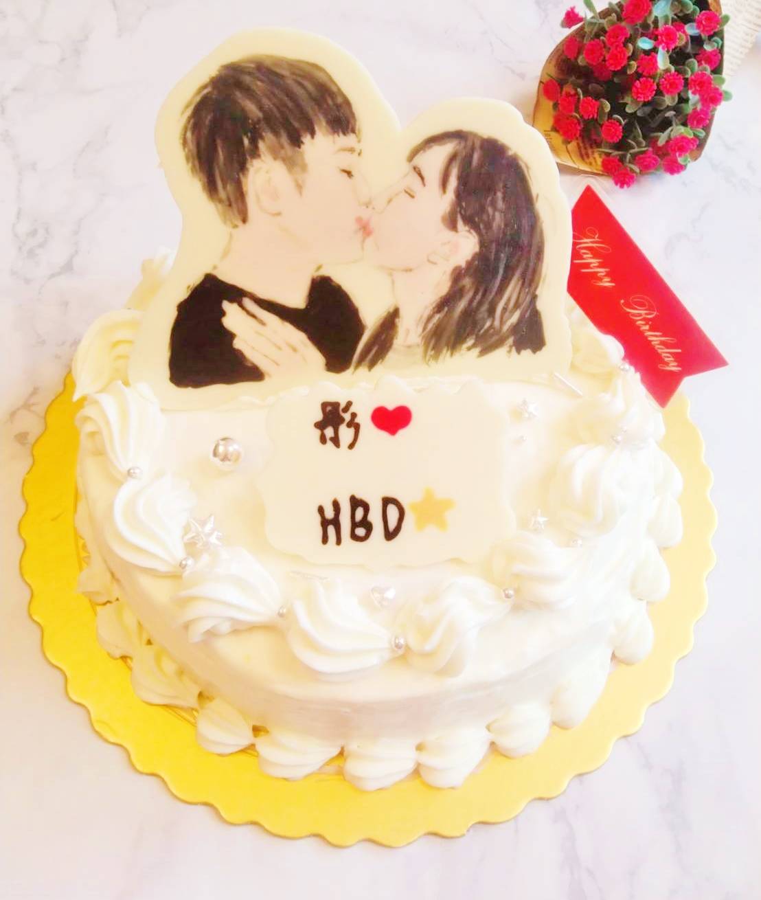 手繪情侶-檸檬奶油霜磅蛋糕