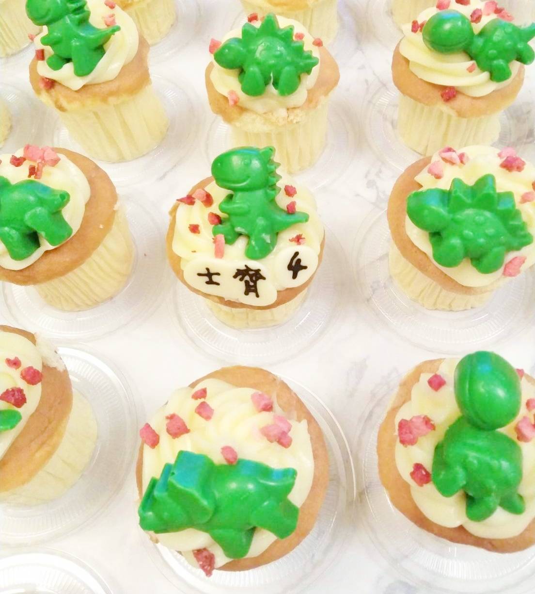 客製化杯子蛋糕-恐龍及烏龜