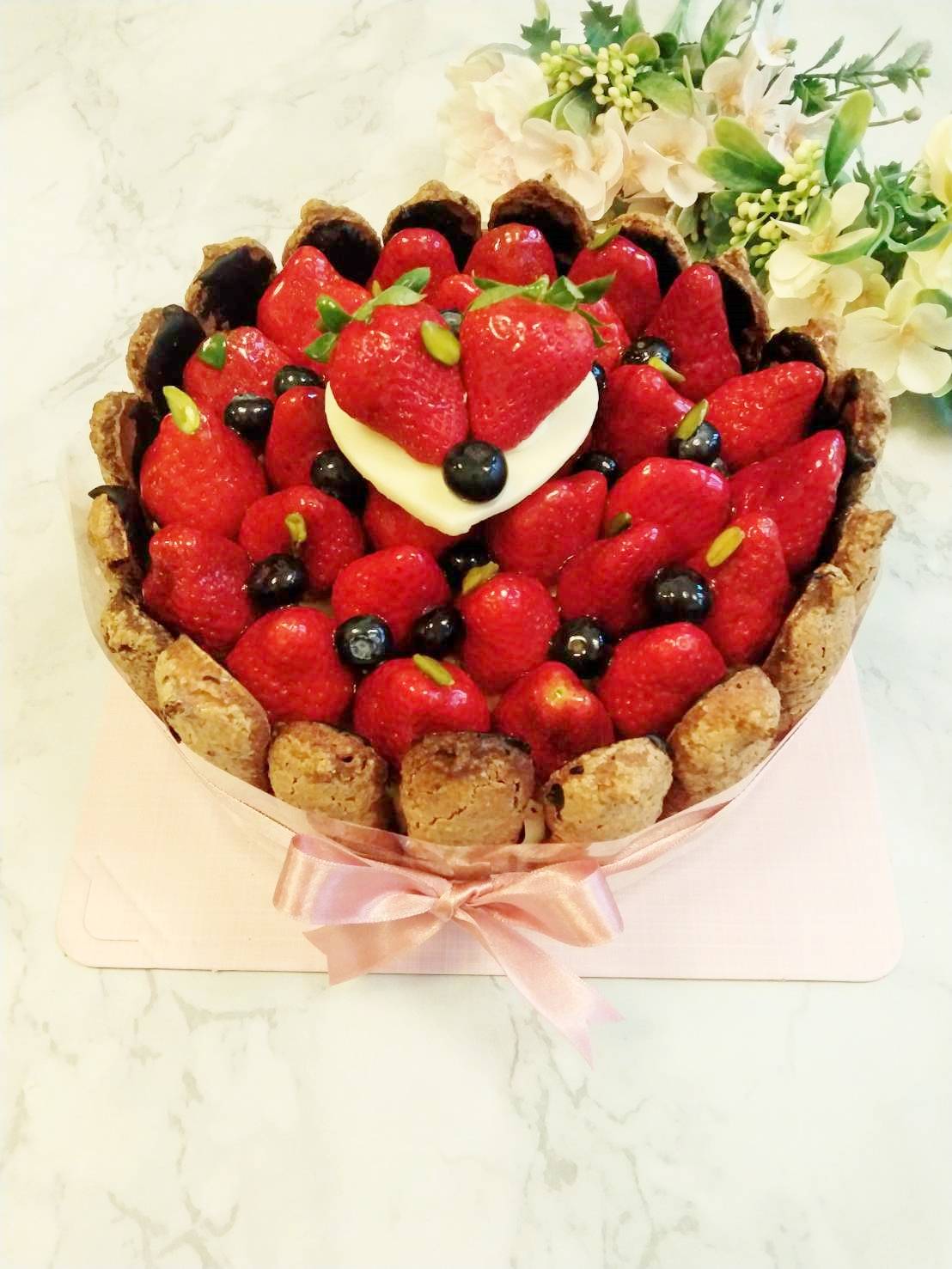 草莓夏洛特(此款可作抽錢蛋糕款式)