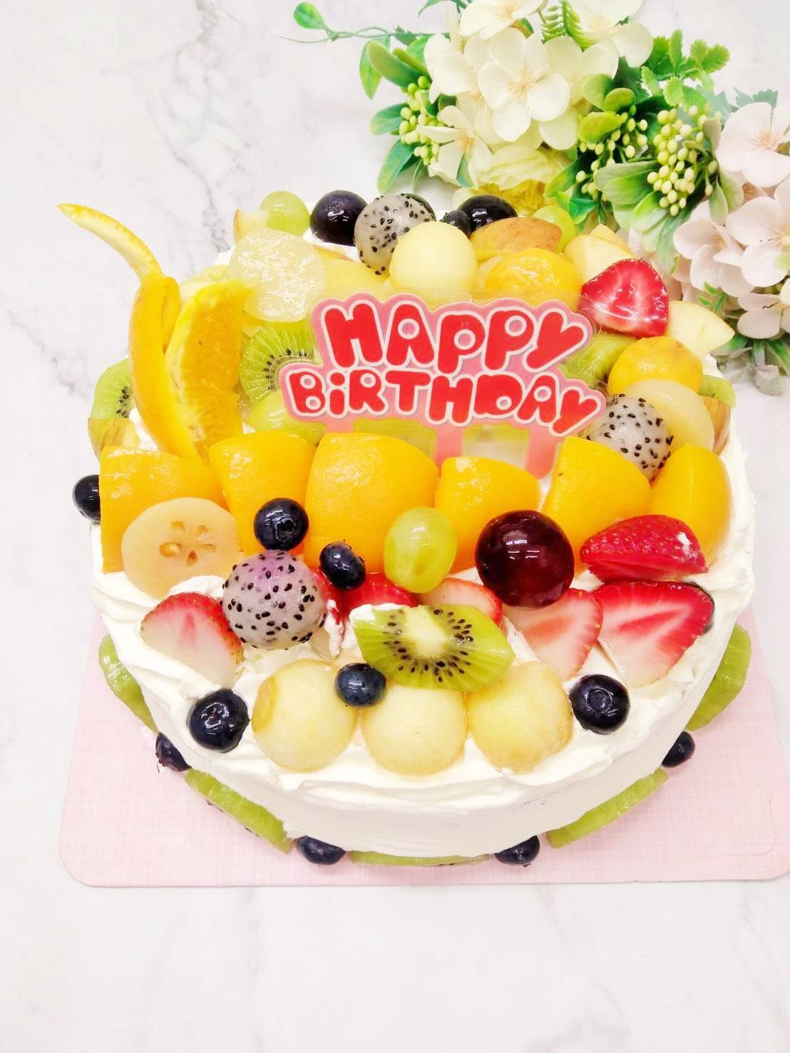 鮮果奶油蛋糕(此款可作抽錢蛋糕款式)