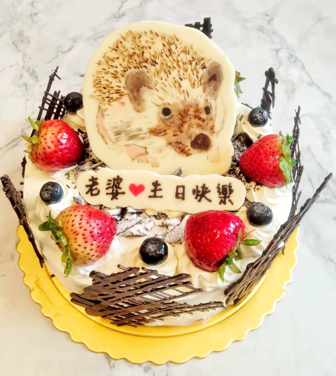 手繪寵物圖-刺蝟